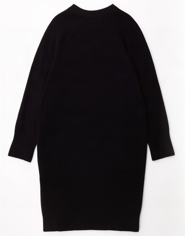 Abito maglione a maniche lunghe da donna Whistles UK 16 Large in lana blu navy