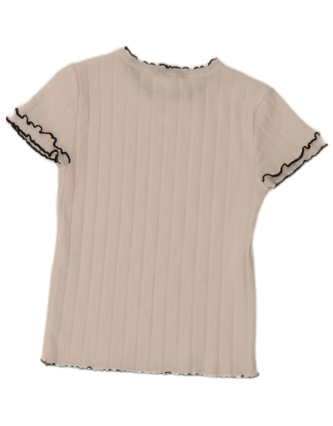 T-shirt Zara da donna Top UK 12 bianca media