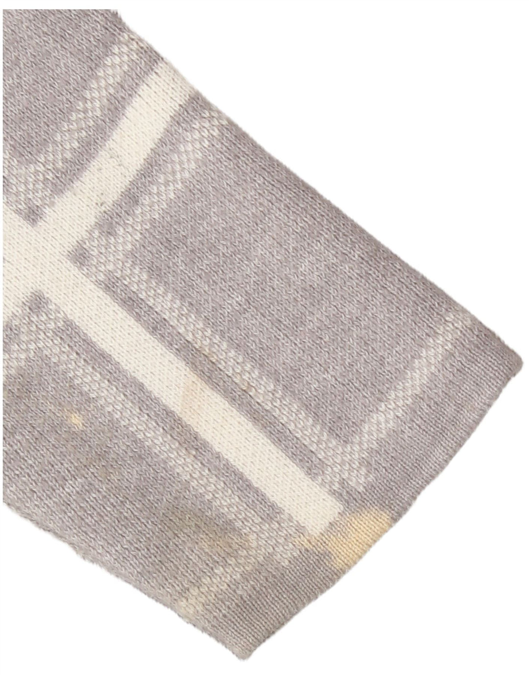 Maglione maglione girocollo da donna Marks & Spencer UK 16 grande quadri grigi
