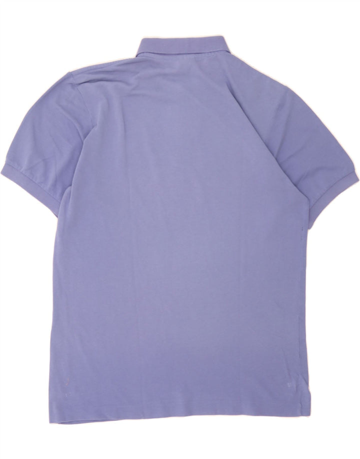 PUMA Mens Polo Shirt Medium Blue Cotton Vintage Puma and Second-Hand Puma from Messina Hembry 