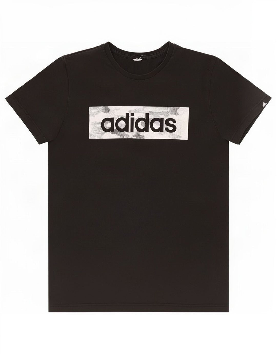 T-shirt grafica da uomo Adidas Top piccola nera
