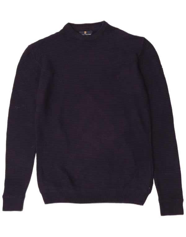Maglione maglione collo alto da uomo Marina Militare 2XL cotone blu navy