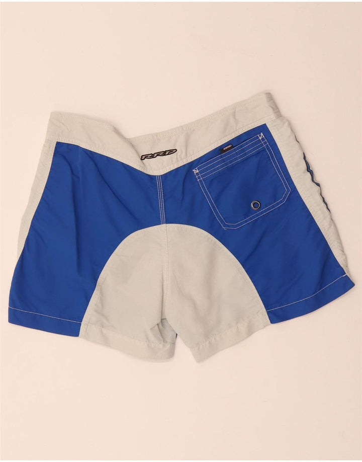 Pantaloncini da bagno con grafica da uomo RRD IT 46 Small Blu in poliestere color block