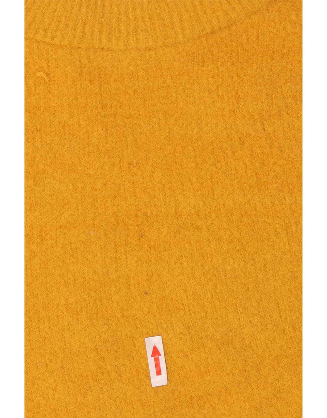 Maglione maglione girocollo da donna Zara UK 14 nylon giallo medio