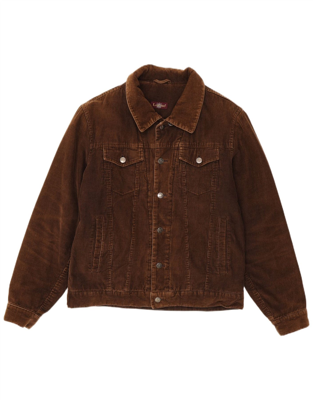 Giacca da uomo in velluto a coste Larusso UK 38 Cotone marrone medio