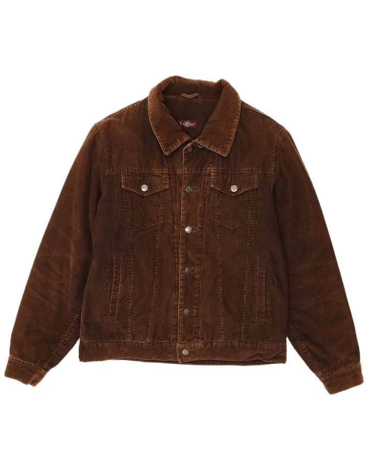 Giacca da uomo in velluto a coste Larusso UK 38 Cotone marrone medio