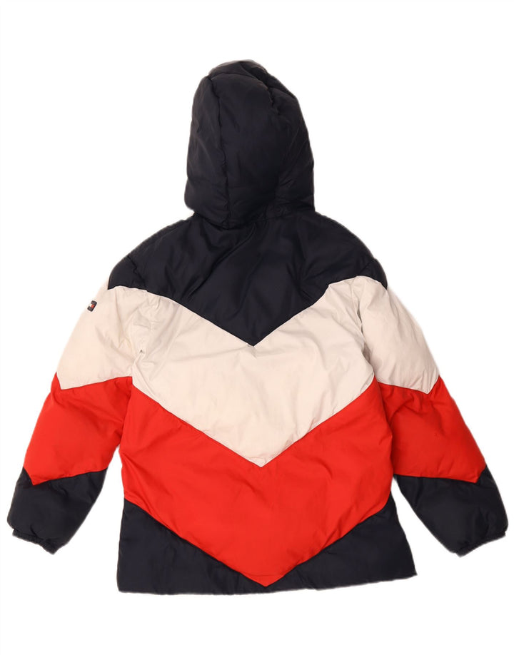 Giacca imbottita con cappuccio Tommy Hilfiger per ragazzi 11-12 anni multicolore