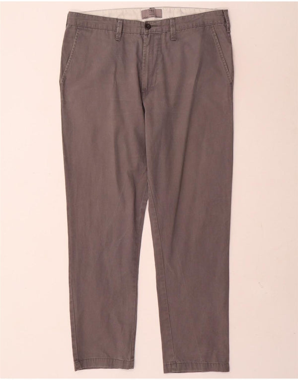 Pantaloni chino affusolati da uomo Marks & Spencer W34 L29 cotone grigio