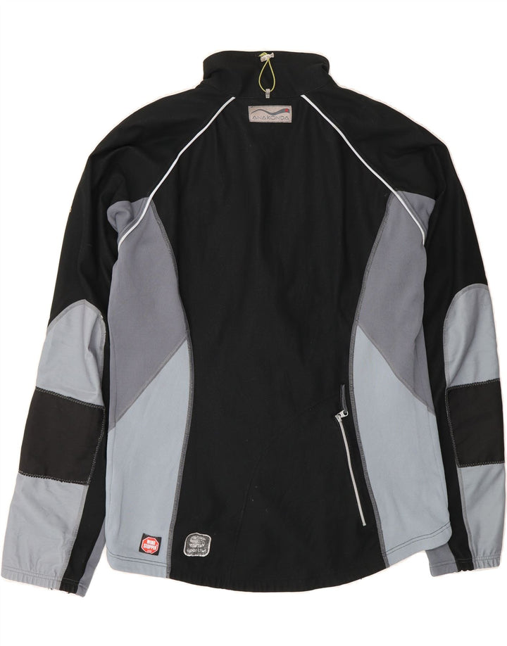 SPORTFUL Mens Tracksuit Top Jacket IT 54 XL Black Colourblock Polyester Vintage Sportful and Second-Hand Sportful from Messina Hembry 