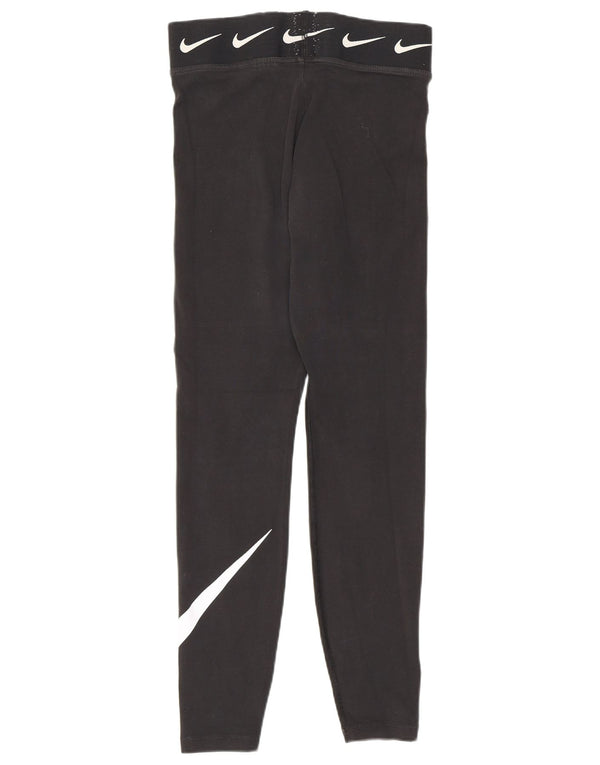 Leggings grafici da donna Nike UK 8 piccoli in cotone nero