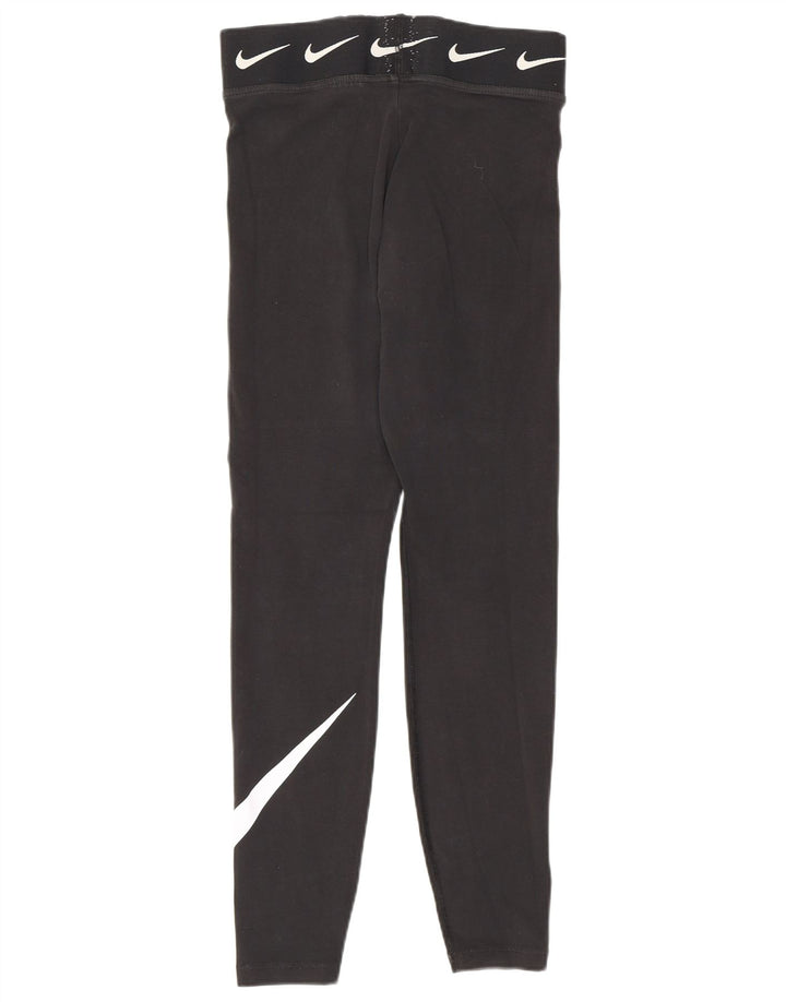 Leggings grafici da donna Nike UK 8 piccoli in cotone nero