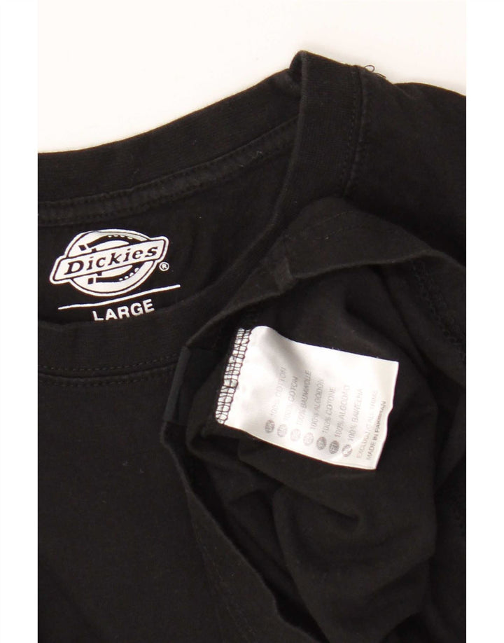 T-shirt da uomo Dickies Top grande in cotone nero