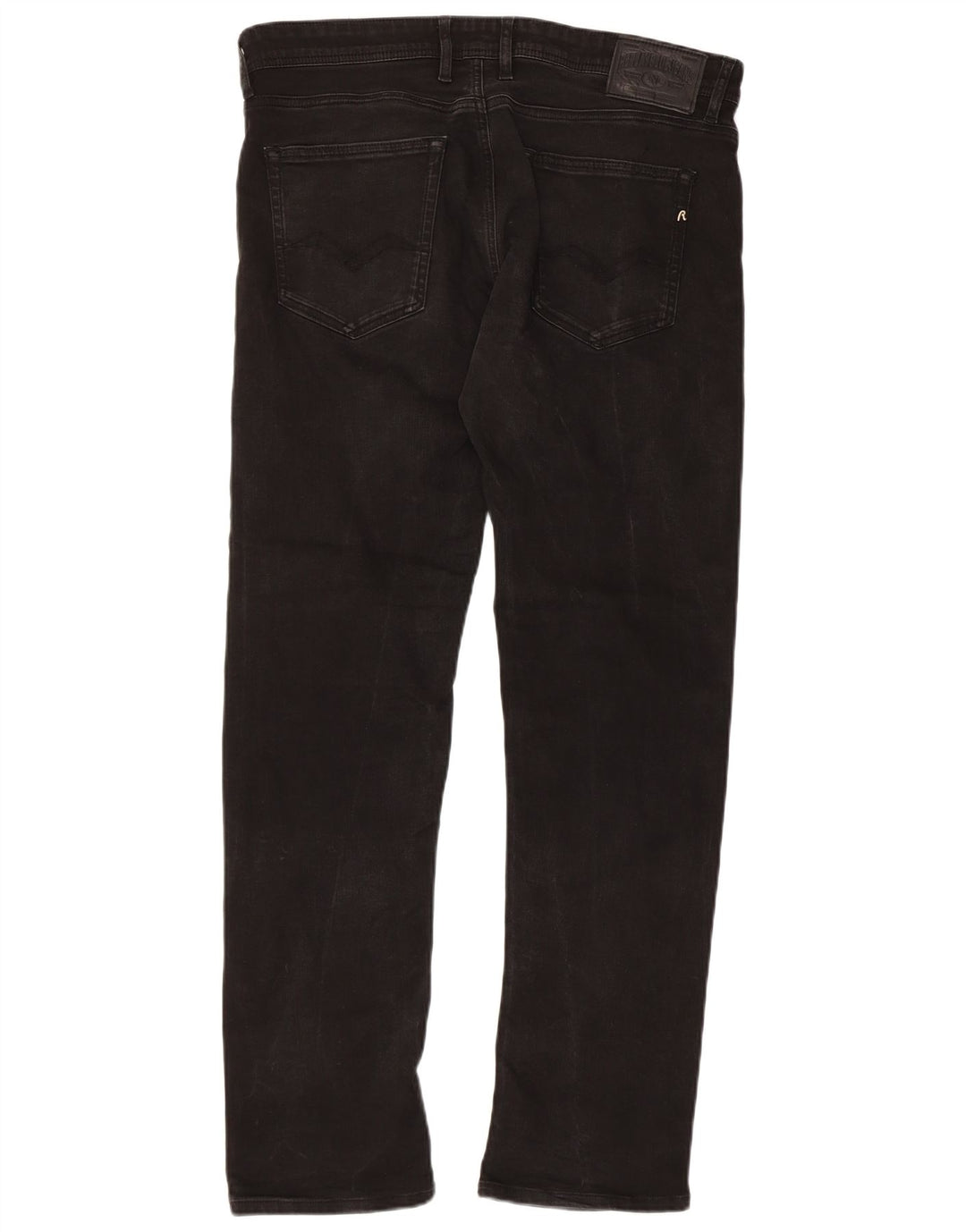 REPLAY Jeans dritti Grover da uomo W34 L32 cotone nero