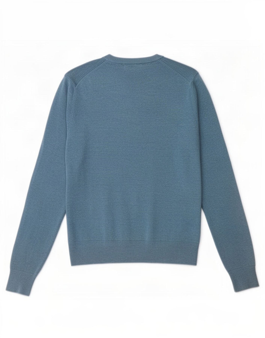 Maglione maglione girocollo da uomo Marks & Spencer in cotone blu medio