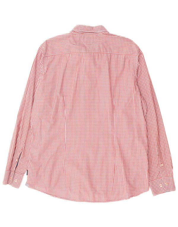 TOMMY HILFIGER Camicia slim fit da uomo 2XL Cotone a quadretti rosso