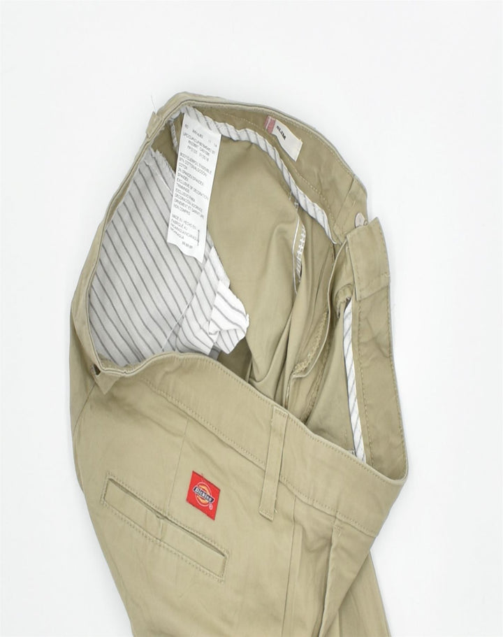 DICKIES Womens Slim Bootcut Chino Trousers W30 L31 Khaki Cotton | Vintage | Thrift | Second-Hand | Used Clothing | Messina Hembry 