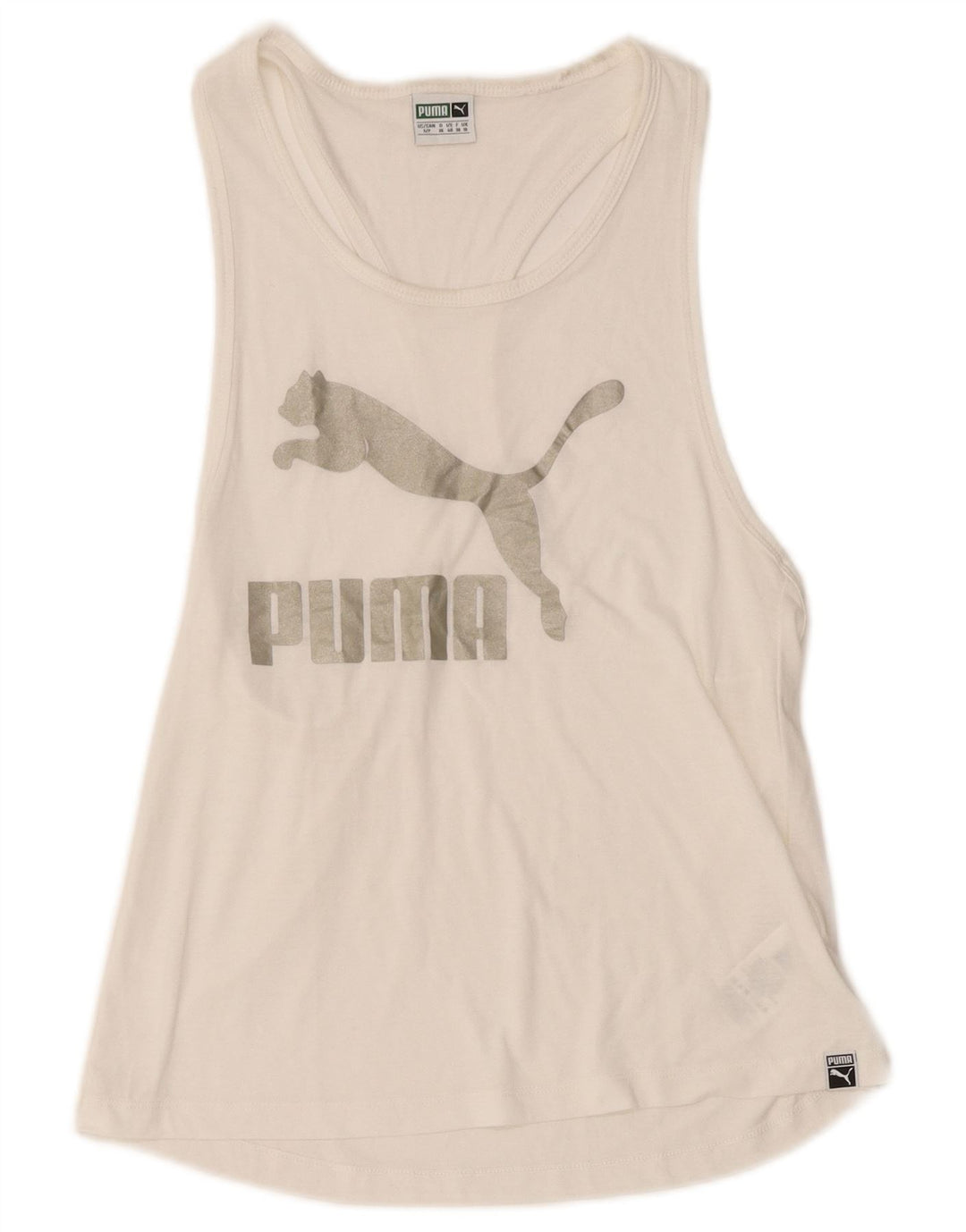 Canotta grafica da donna Puma UK 10 piccola bianca in poliestere