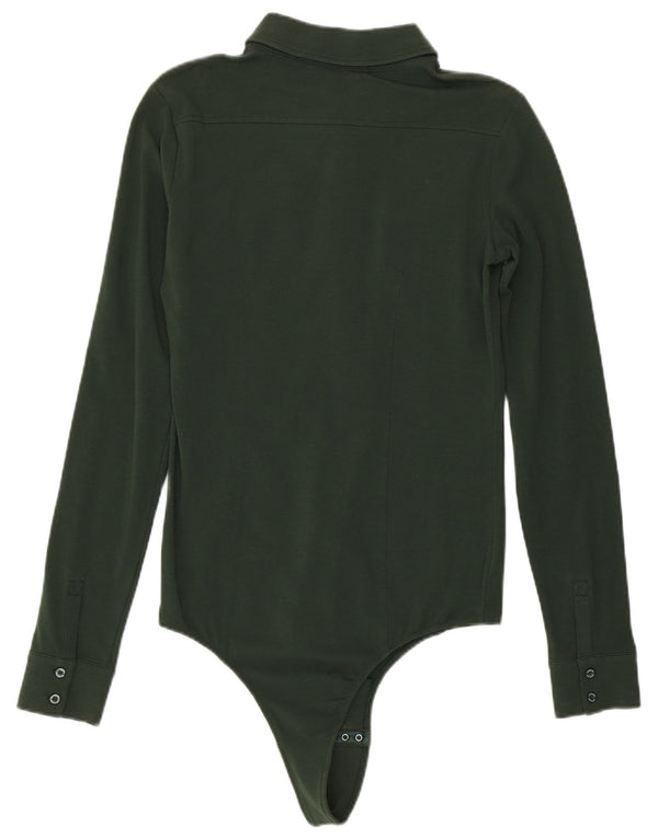 Liu Jo Donna Camicia Body UK 10 Small Verde Cotone