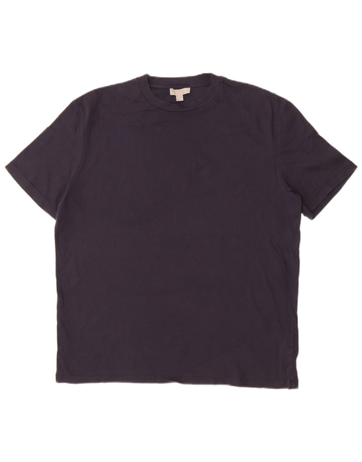 T-shirt da uomo Cos Top grande in cotone blu navy