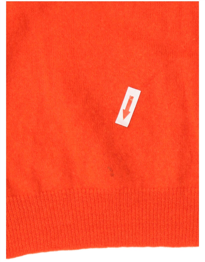Maglione maglione girocollo da uomo Zara piccolo in lana arancione