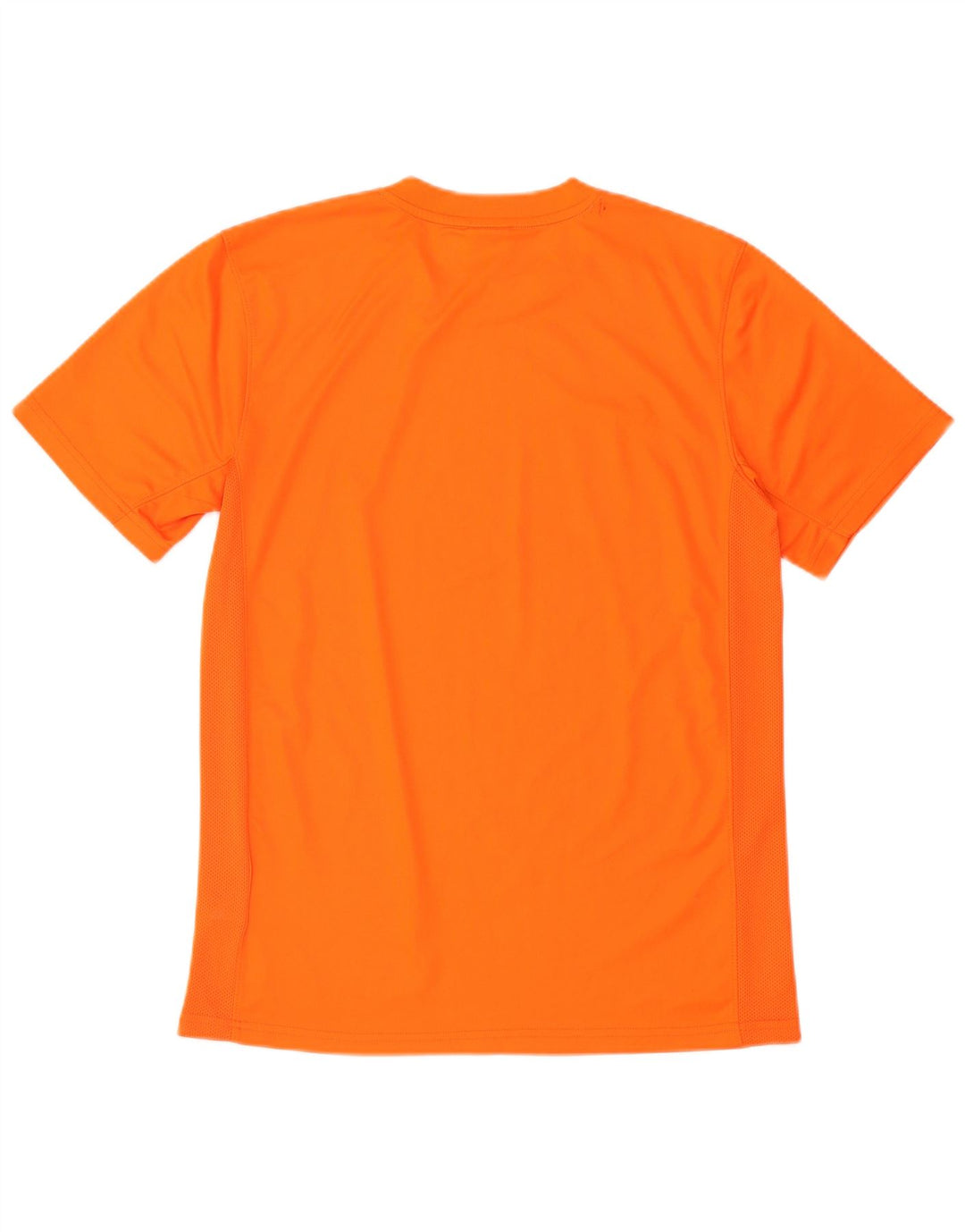 NIKE Mens Dri Fit T-Shirt Top Medium Orange Polyester