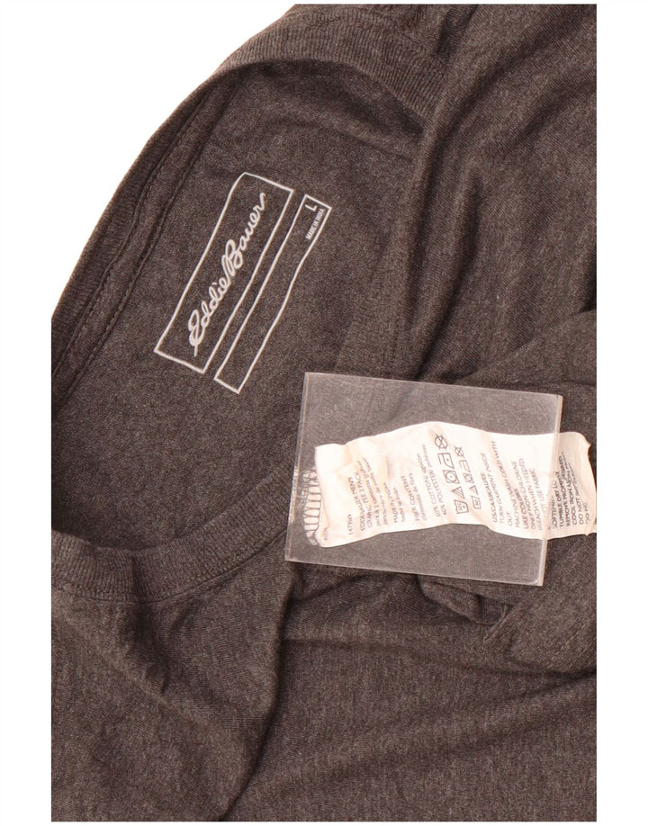 T-shirt da uomo Eddie Bauer Top grande in cotone grigio