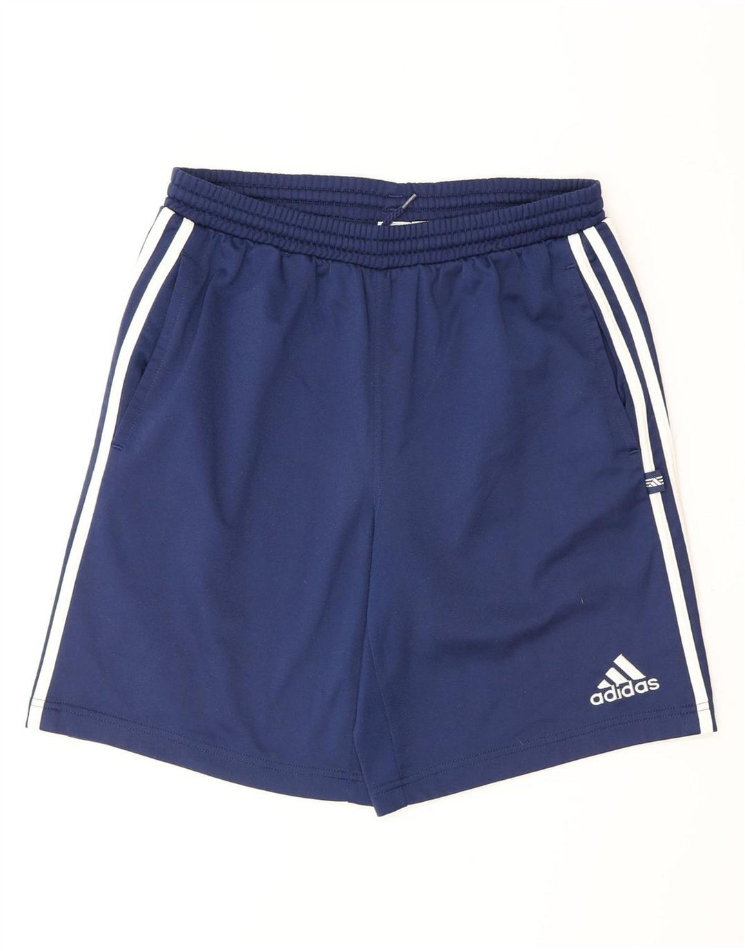 Pantaloncini sportivi Adidas da ragazzo 15-16 anni in poliestere blu navy
