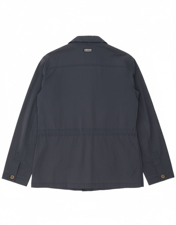 INVICTA Womens Utility Jacket UK 16 Large Navy Blue Cotton