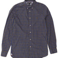 Camicia slim fit da uomo Tommy Hilfiger in cotone a quadri blu medio