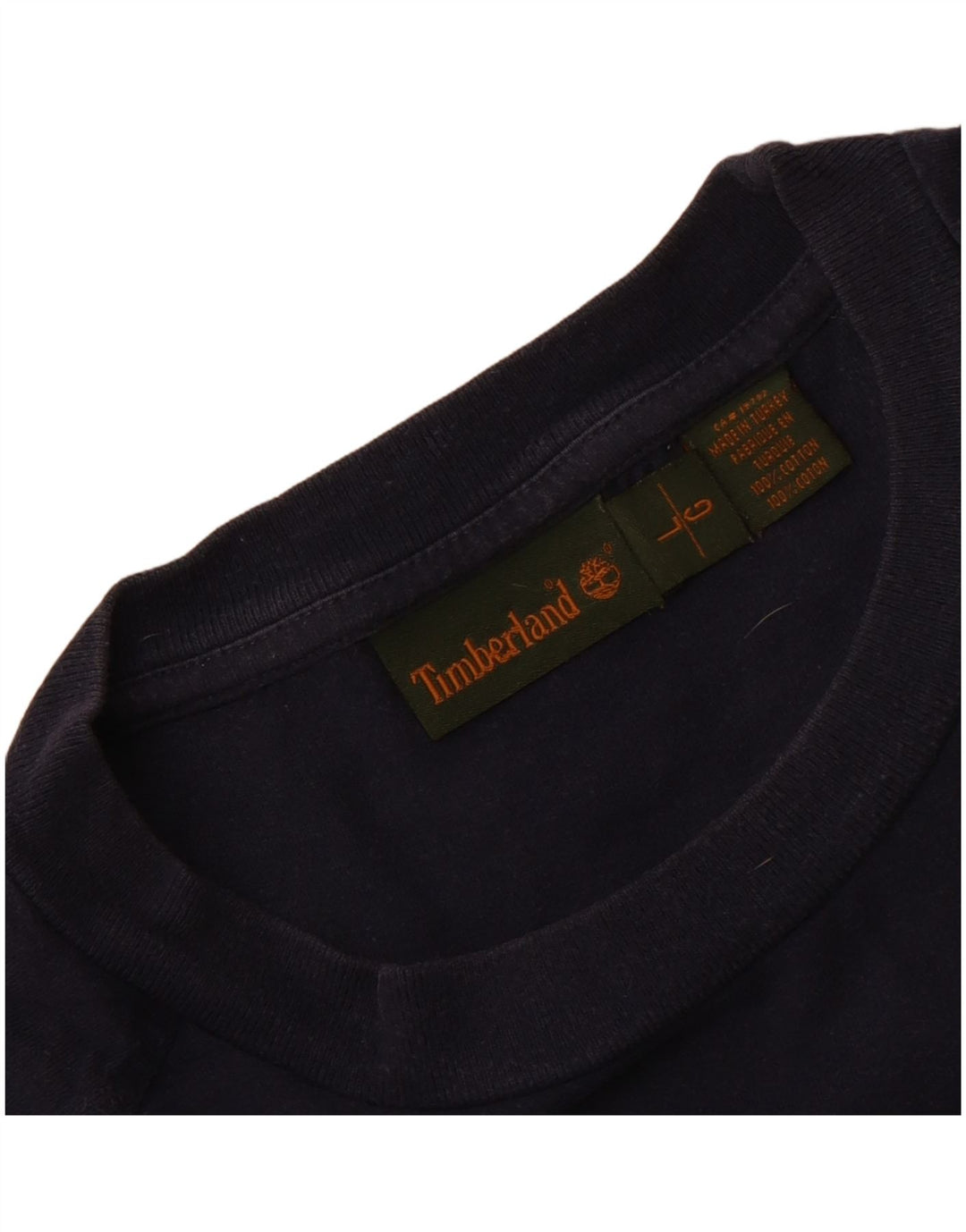 TIMBERLAND T-shirt grafica da uomo Top grande in cotone blu navy