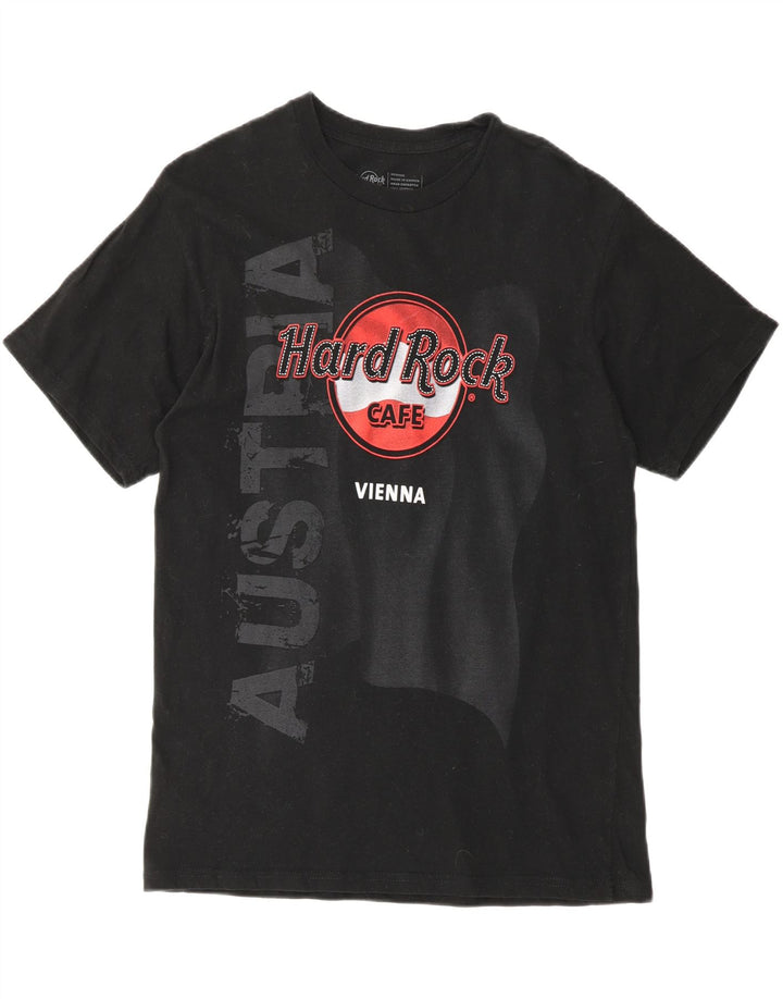 HARD ROCK CAFE Mens Vienna Graphic T-Shirt Top Medium Black Cotton Vintage Hard Rock Cafe and Second-Hand Hard Rock Cafe from Messina Hembry 