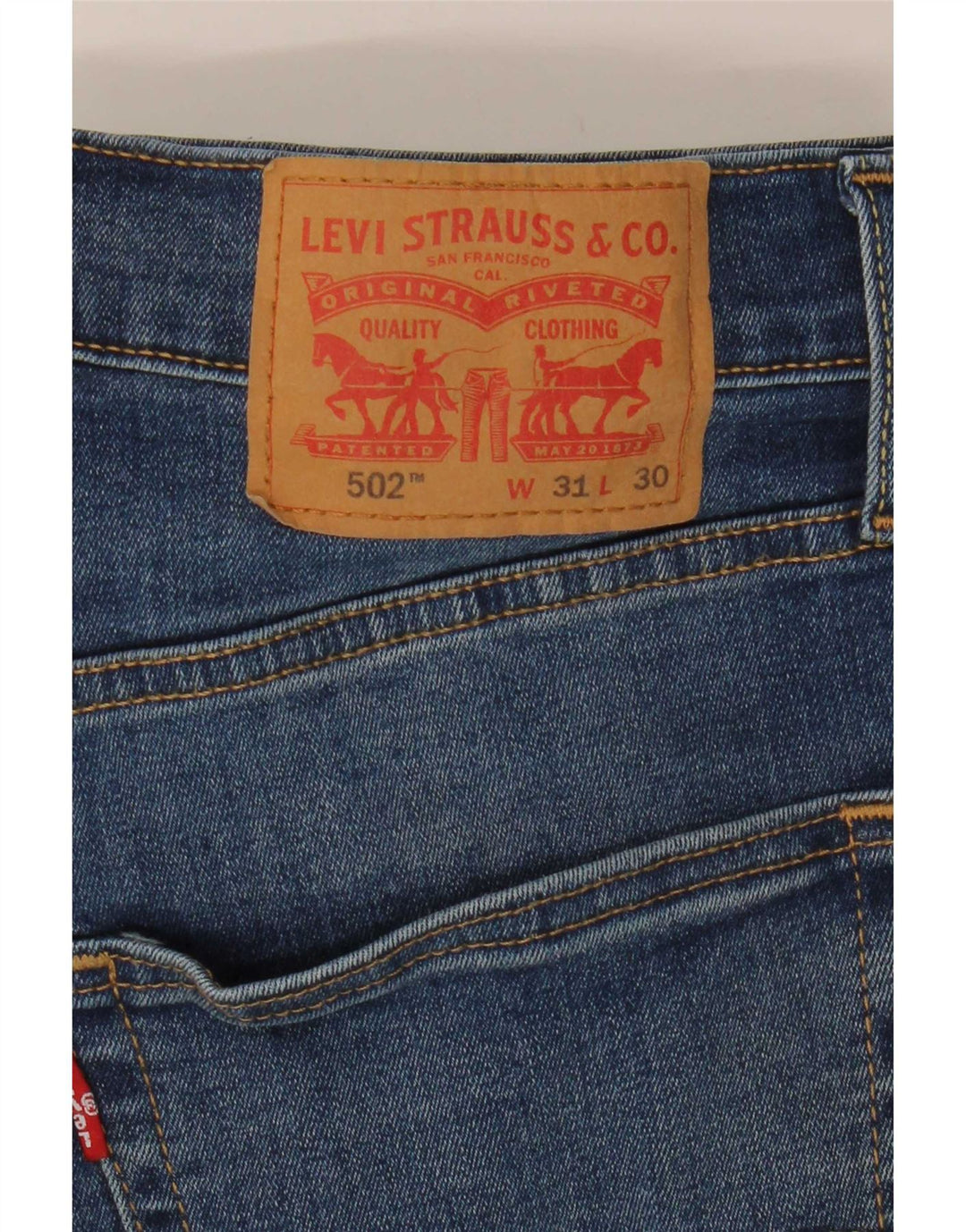 Levi's Uomo 502 Jeans affusolati W31 L30 Cotone blu