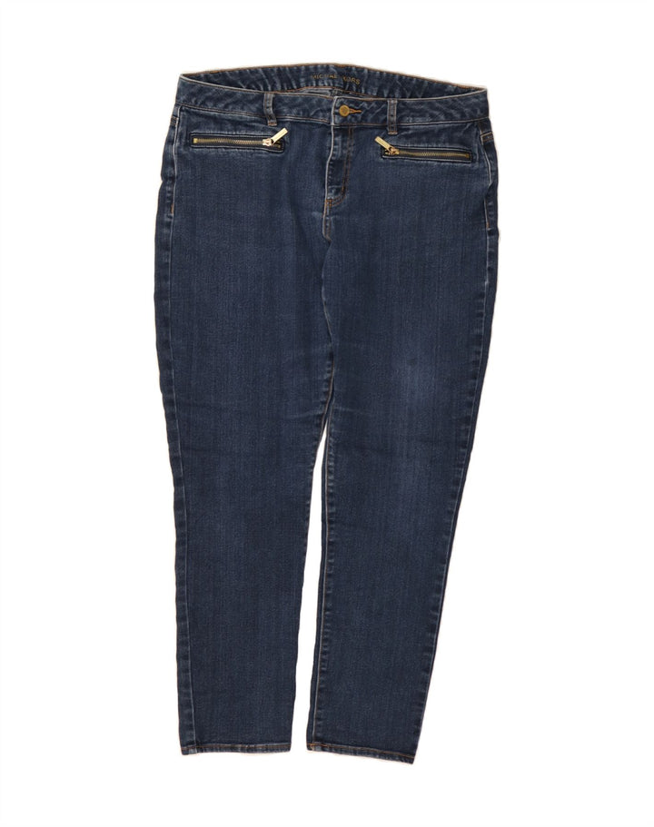 MICHAEL KORS Womens Slim Jeans US 12 Large W34 L28 Blue Cotton Vintage Michael Kors and Second-Hand Michael Kors from Messina Hembry 