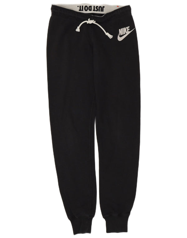 Pantaloni da tuta da donna NIKE Joggers UK 10 piccoli in cotone nero