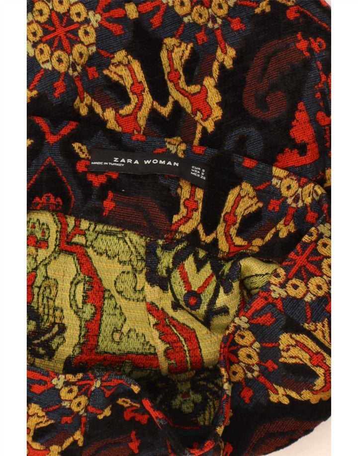 Minigonna da donna Zara piccola W26 acrilico Paisley multicolore