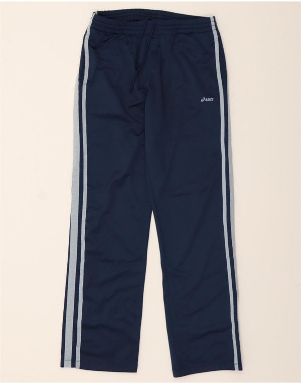 Pantaloni da tuta ASICS da uomo grandi in poliestere blu navy