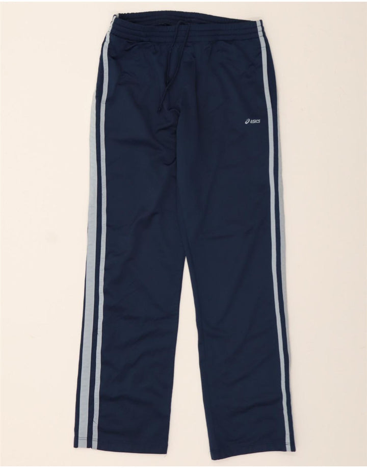 Pantaloni da tuta ASICS da uomo grandi in poliestere blu navy