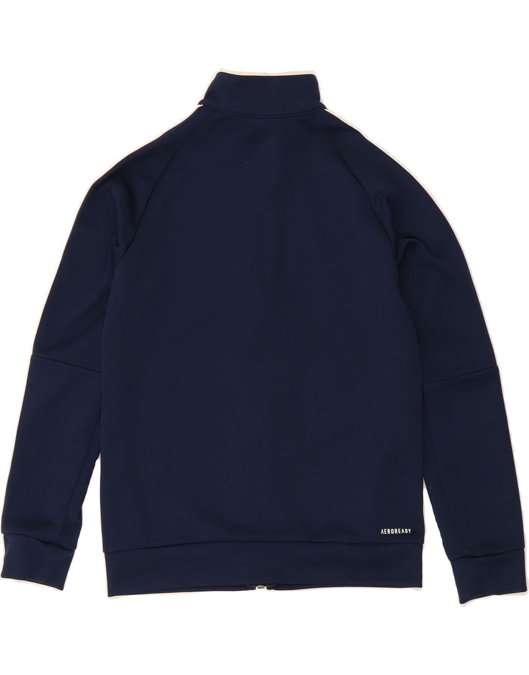 ADIDAS Boys Aeroready Tracksuit Top Jacket 9-10 Years Navy Blue Polyester Vintage Adidas and Second-Hand Adidas from Messina Hembry 