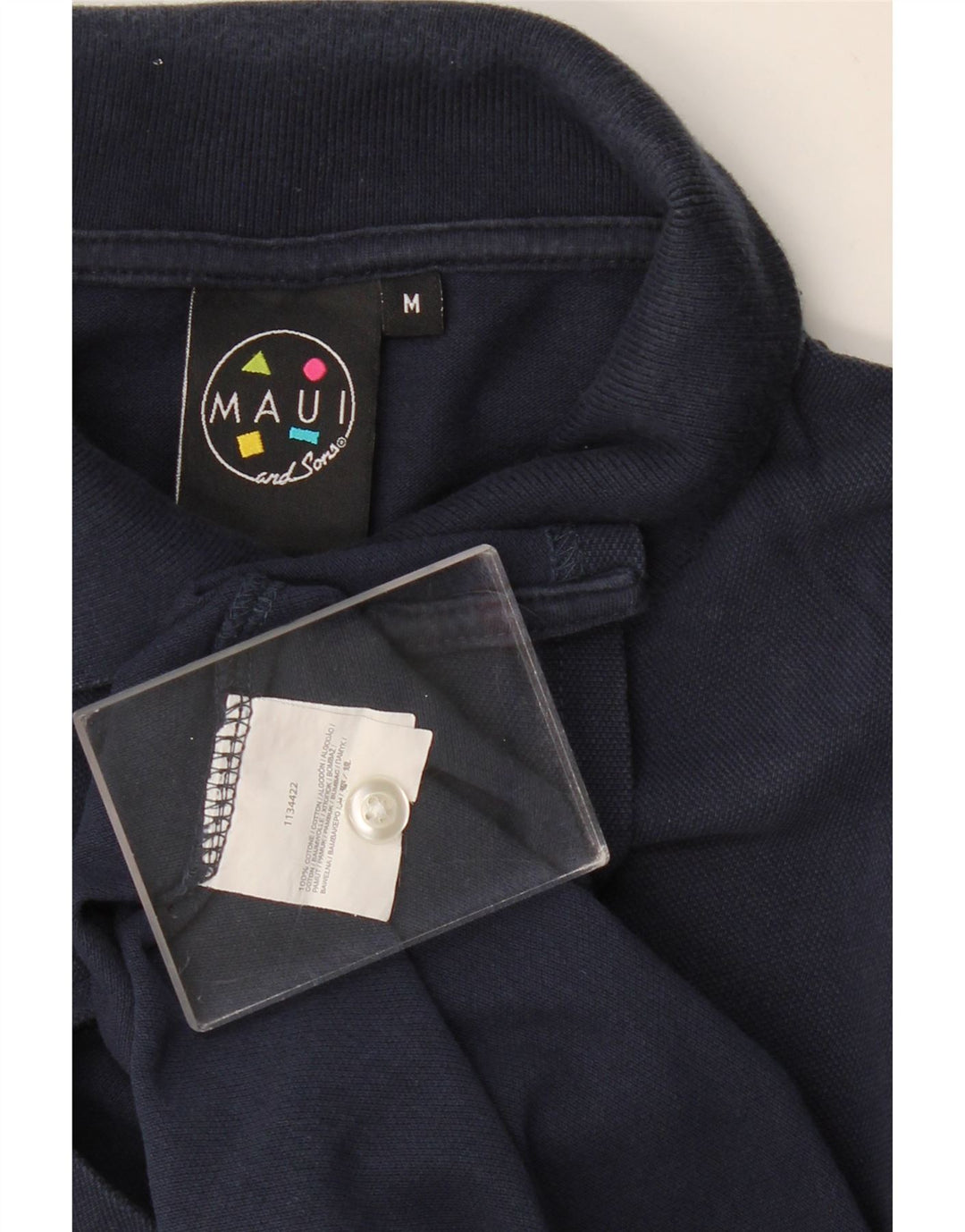 Polo da uomo Maui and Sons in cotone blu navy medio