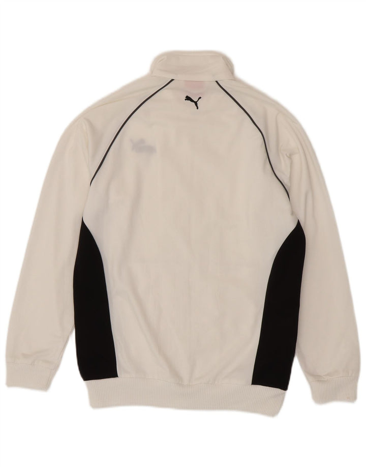 Giacca da tuta da ragazza PUMA 11-12 anni Poliestere color block bianco