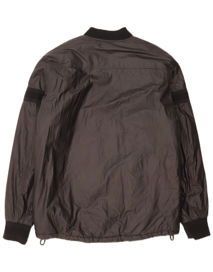 Giacca a vento grafica da uomo Replay UK 42 XL Polietilene nero