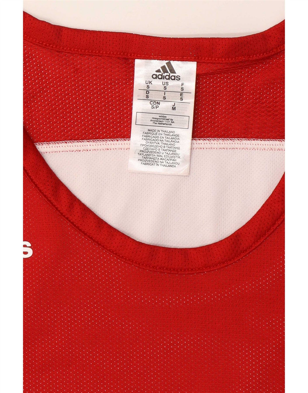 Canotta Adidas da uomo piccola rossa