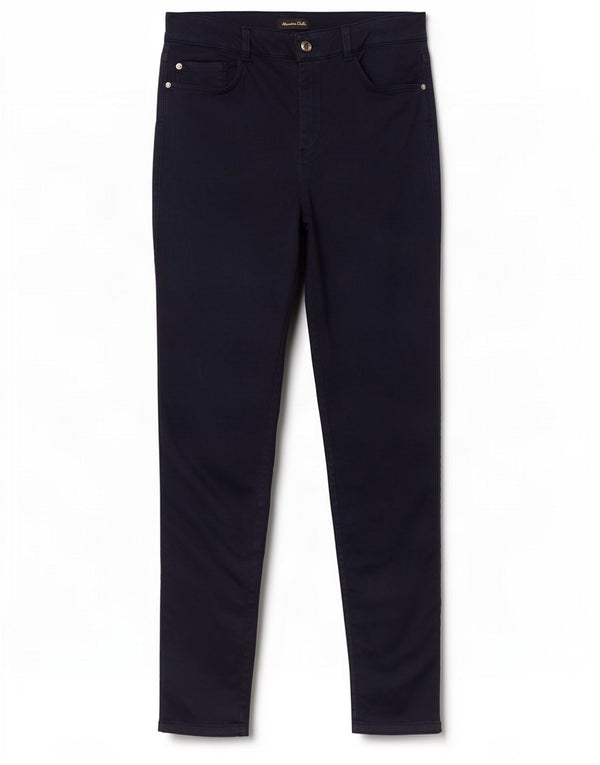 Pantaloni casual skinny da donna Massimo Dutti EU 40 Medium W30 L29 Blu navy