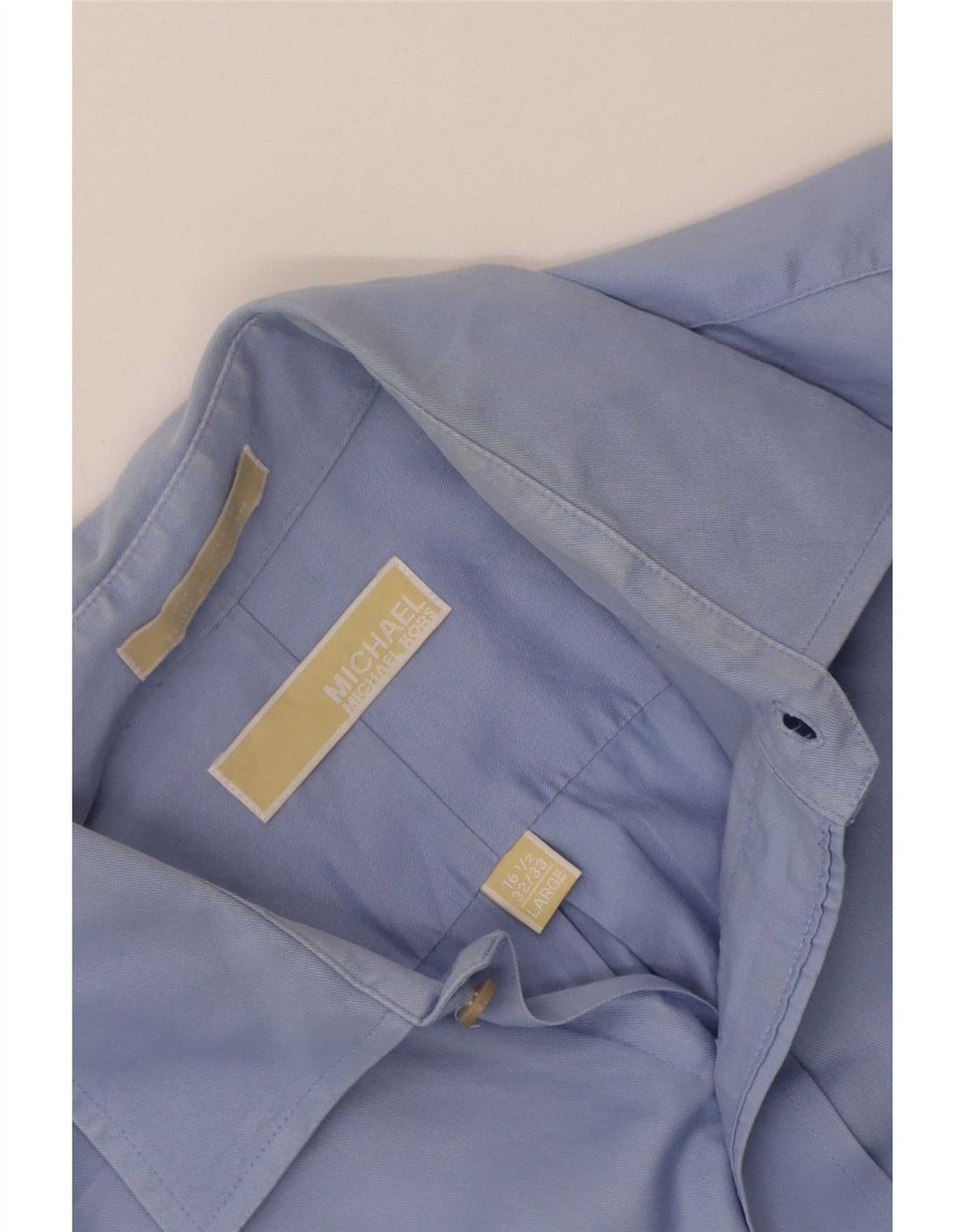 Camicia da uomo Michael Kors taglia 16 1/2 grande cotone blu