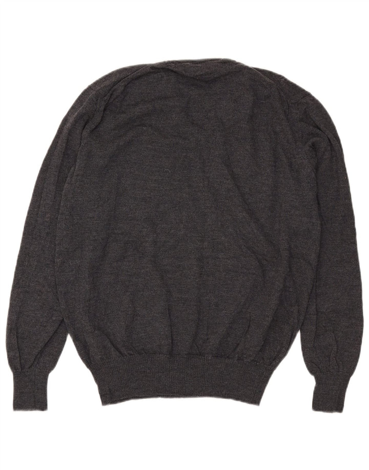 Maglione Zara da uomo con scollo a V XL grigio