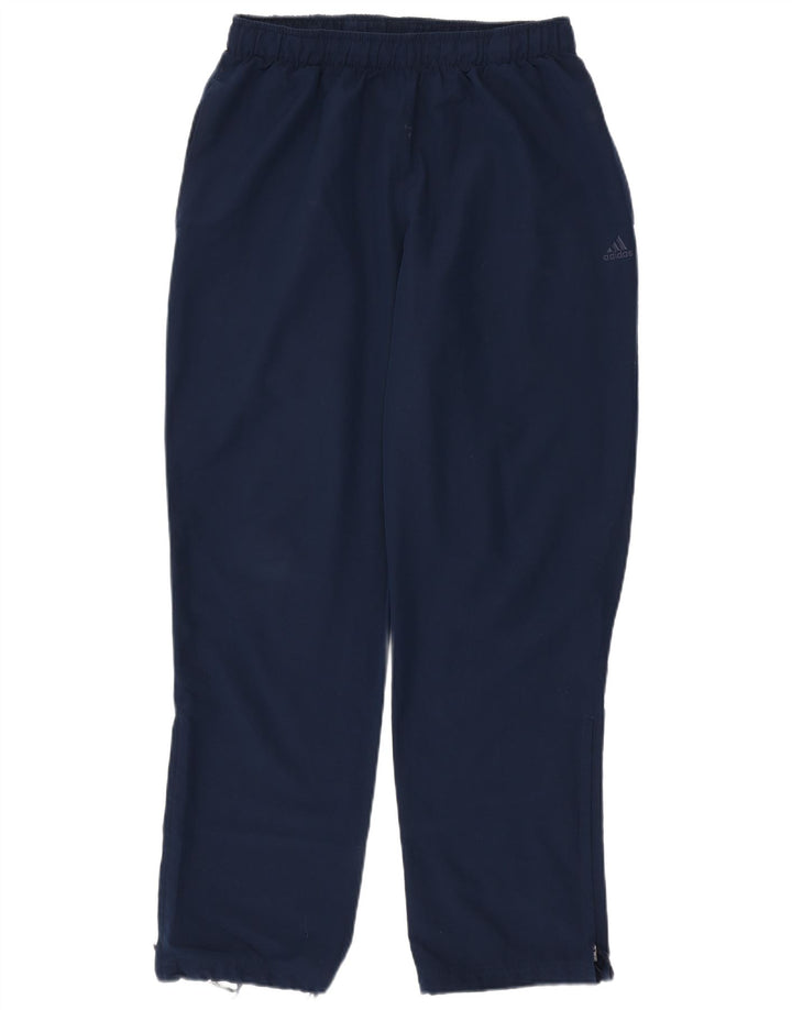 Pantaloni da tuta ADIDAS Climalite da uomo grandi in poliestere blu navy