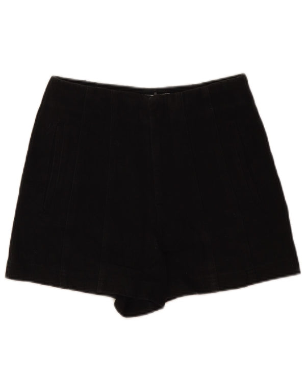 Pantaloncini di jeans a vita alta da donna Zara XS W24 cotone nero