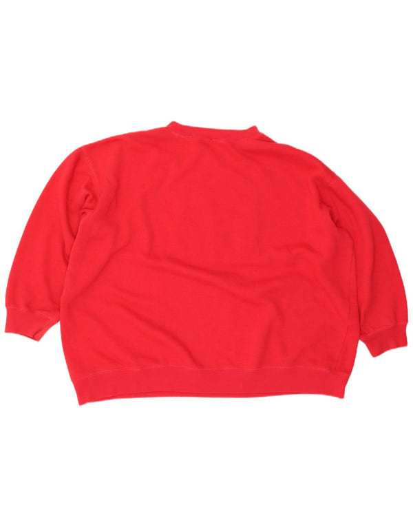 Felpa oversize con grafica da donna Honors UK 22/24 2XL Rosso