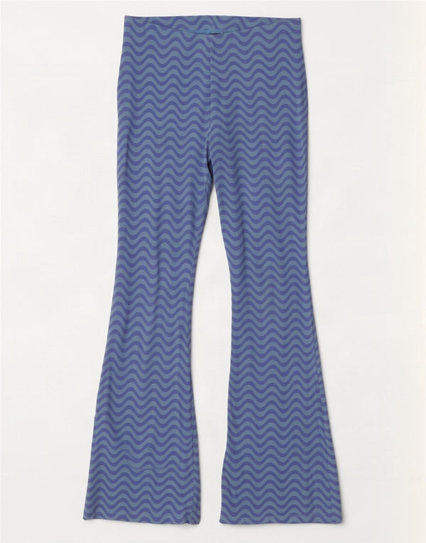 Leggings svasati per ragazze Marks & Spencer 13-14 anni in cotone Chevron blu