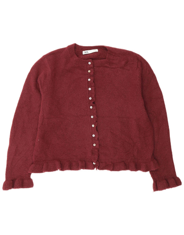 Maglione cardigan da donna Zara UK 18 XL Borgogna